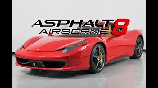 Asphalt 8: airborne - ferrari 458 italia max pro (full upgrade)