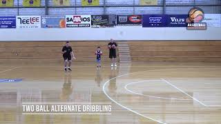 Two ball alternate dribbling - Miniball Dribbling Workout
