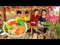 Happy cooking glass noodle soup with my family | The delicious dish of glass noodle you ever forget