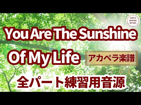 You Are The Sunshine Of My Life (アカペラ楽譜＋練習音源セット販売) - Stevie Wonder