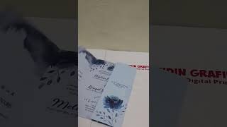 Undangan Pernikahan Nuansa Biru Lipat 3 / HC 179 - Sayyidin Grafika