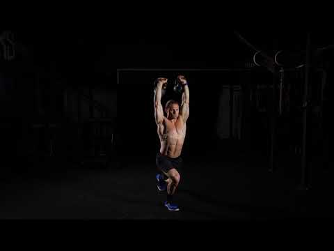 Dual Kettlebell Overhead Tall Kneeling to Standing