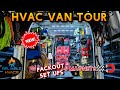 New hvacr van tour  organization with milwaukee packouts  magnets 2023