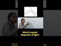 angular dispersion of light #physicsexam #mpboard #cbse #jee #mains