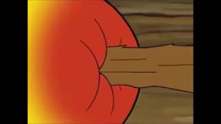 Spongebob gets a splinter