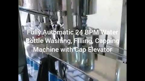 Automatic Mineral Water Bottle Washing Filling Capping Machine - 24 BPM