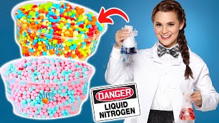 HOW TO MAKE DIPPIN DOTS WITH LIQUID NITROGEN - NERDY NUMMIES