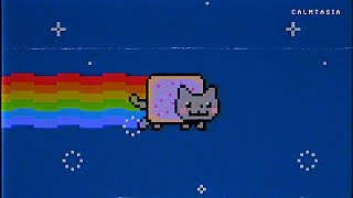 C A T S T H E T I C  ~ Nyan Cat  [ vaporwave remix ] 10 hours no ads screenshot 2