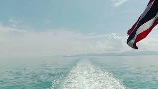 บรรยากาศบนเรือเฟอร์รี่ สมุย ไป ดอนสัก สุราษฎร์ธานี ทะเลเรียบเวอร์จ้า ⛴️⛵🏖️ #kohsamui #ferry