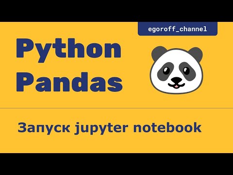 Видео: Как запустить панду в блокноте Jupyter?