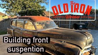 The 1950 Cadillac Hearse Resurrection continues with a new front frame clip and motor