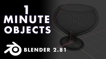 EASY 1 MINUTE OBJECTS IN BLENDER 2.81 WITH BEZIER CURVE AND SCREW MODIFIERS