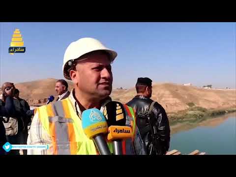 انجاز 65 من اعمال جسر الشرقاط الكونكريتي