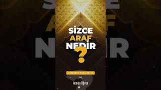 ARAF - SİZCE NEDİR? - (Videoya Kanaldan Erişebilirsiniz) #Shorts