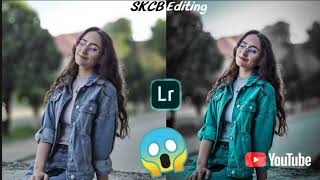 Aqua and black effect lightroom photo editing tutoring in mobile#skcb_edit#lr_photo_editing screenshot 3