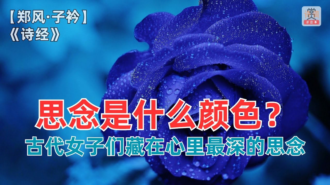 《诗经》专题：思念是什么颜色？古代女子们藏在心里最深的思念之色！【郑风·子衿】 《诗经》-赏诗词讲故事
