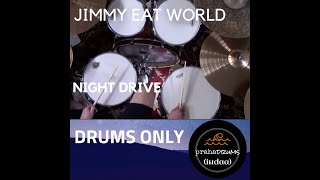 Jimmy Eat World Night Drive (Drums Only) Play Along by Praha Drums Official (27.c)