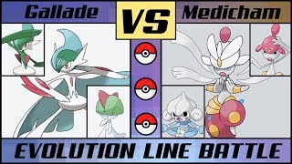 MEGA GALLADE vs. MEGA MEDICHAM - Mega Fighting Evo Battle (Pokémon Sun/Moon)