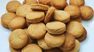 Wheat Flour Biscuit In Lock-Down Without Maida, Egg, Oven | आटा बिस्किट बनाए सिर्फ 3 चम्मच बटर से |