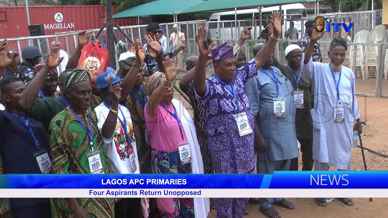Lagos APC Primary: Four Aspirants Returned Unopposed - YouTube