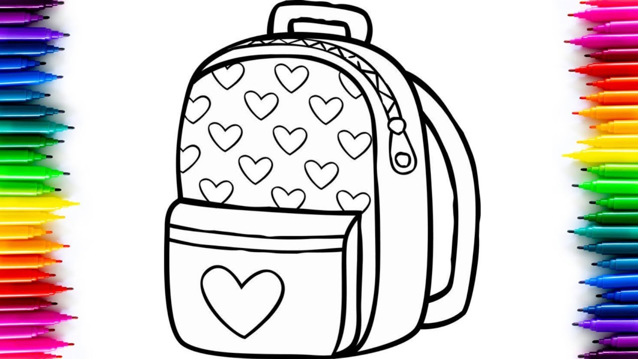 Hand Drawn School Bag Icon With Editable Stroke High-Res Vector Graphic -  Getty Images