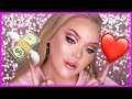 FULL FACE USING ONLY AFFORDABLE MAKEUP - Valentine's Day Tutorial