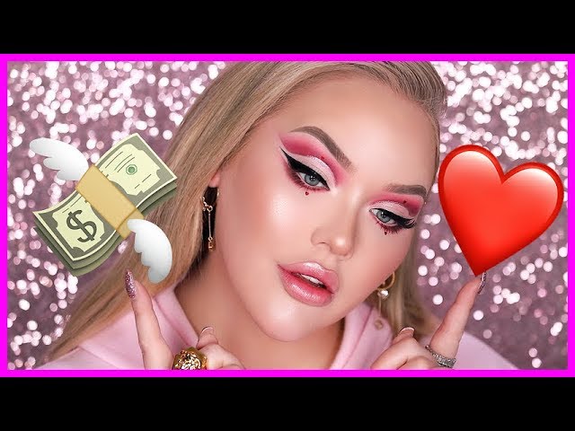 FULL FACE USING ONLY AFFORDABLE MAKEUP - Valentine's Day Tutorial class=