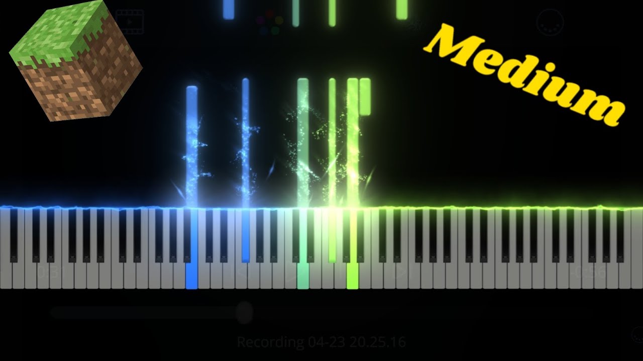 Dry hands C418 (from minecraft) piano tutorial YouTube