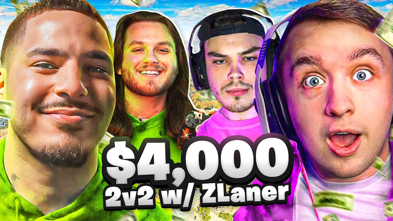**4,000 POT** D & ZLaner vs UnRational & ScummN 2v2 Wagers LIVE from