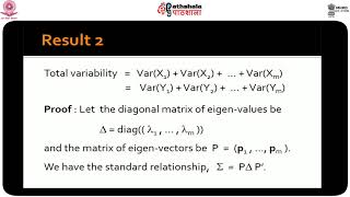M-15. Principal Components Analysis : Related Results