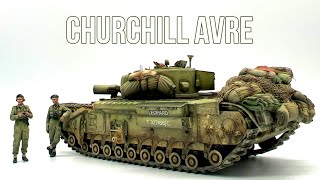 AFV CLUB CHURCHILL Mk.IV AVRE 【full build】～TANK MODEL～　#scalemodel #howtopaint