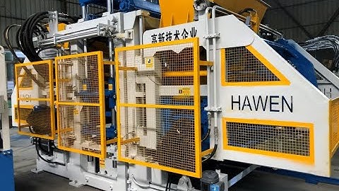 Hawen QT12-15 automatic block making machine high efficiency concrete block machine @hawenmachinery