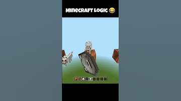 Minecraft Logic In 20 Seconds 😂 #shorts