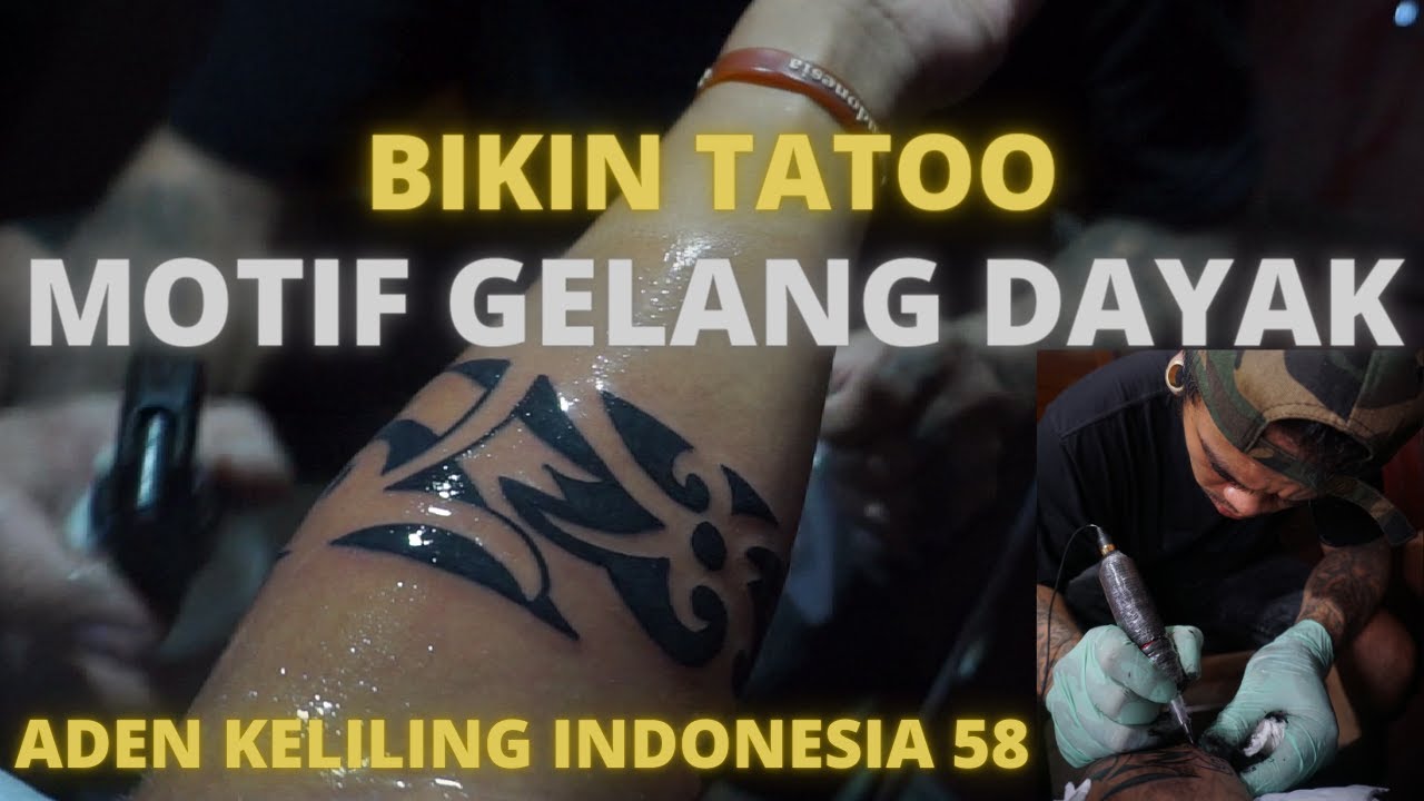 AKI58| Bikin tatoo gelang dayak