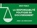 La responsabilit politique du gouvernement