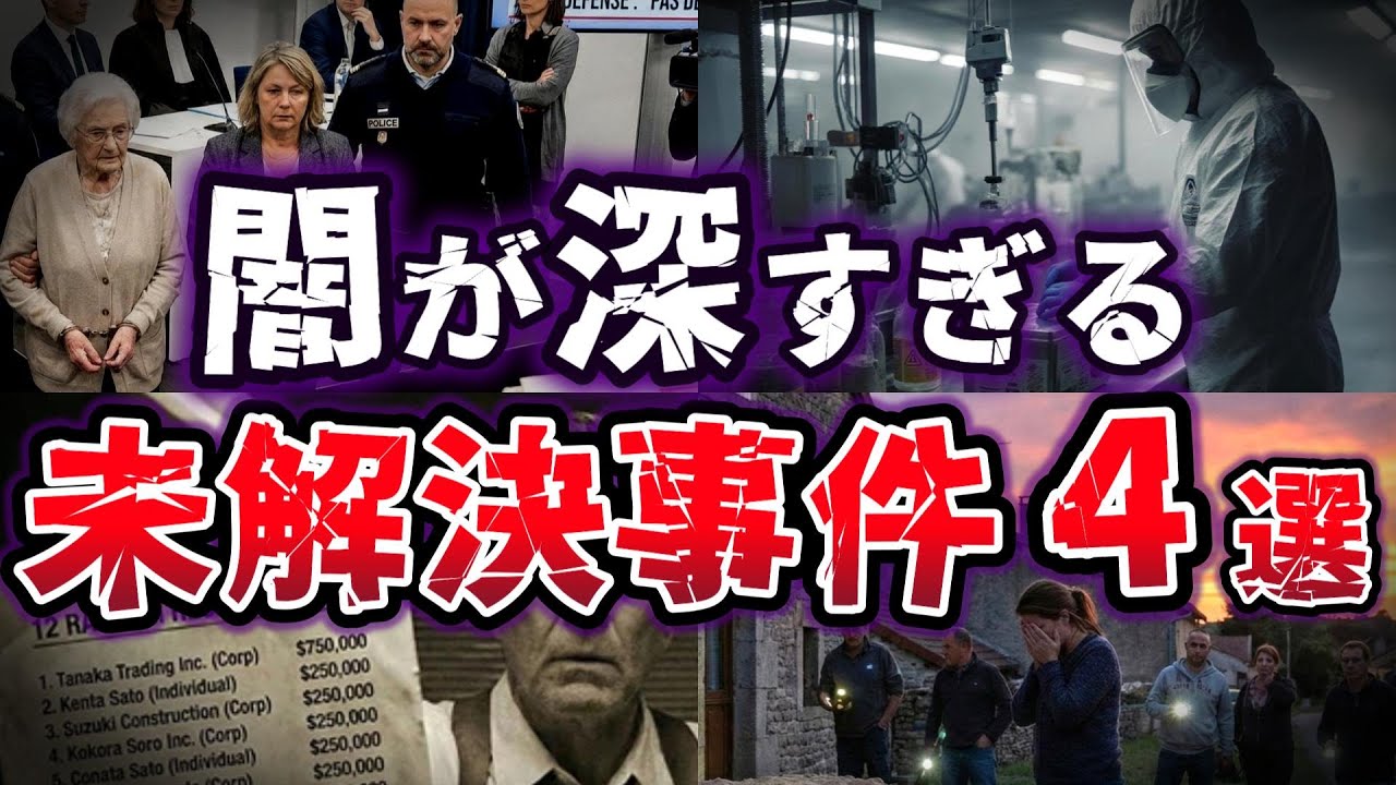 【ゆっくり解説】闇が深すぎる…世界を震撼させた真実は迷宮入り!! 未解決事件４選
