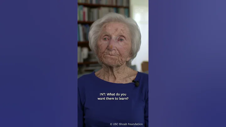 "We Are One Humanity" — Holocaust Survivor's Message to Future Generations