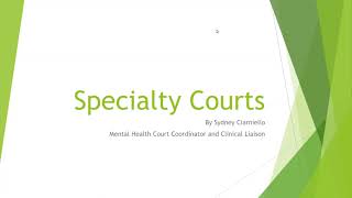Specialty Courts