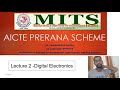 AICTE-PRERANA || MITS, AP || ILecture 2 || Number System || GATE EXAM 2021