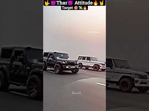 Target Mahindra Thar 4 4 Only That Attitude Thar Youtabe Total Thar 1million Viral Video 2024