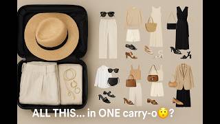 Packing for HOT Weather? Here’s the Only Carry-On You’ll Ever Need | HOT SUMMER CAPSULE