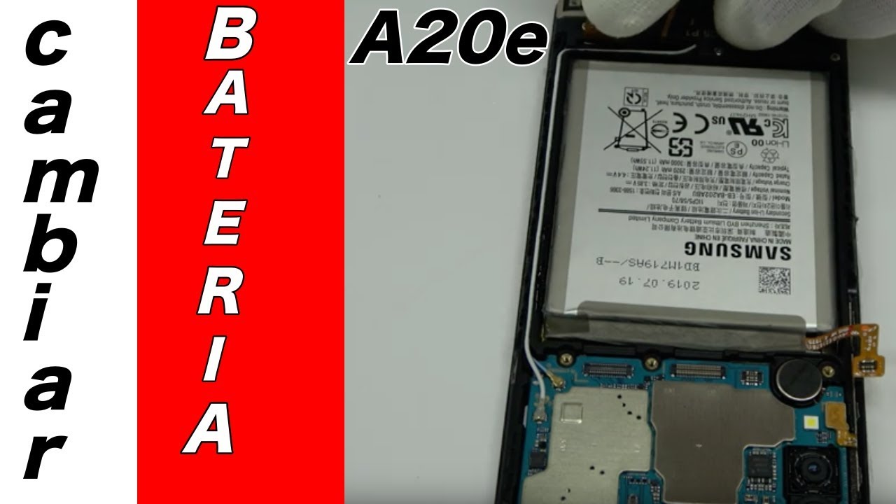 Trascender Redondo Salvación Cambiar Bateria Samsung A20e - YouTube
