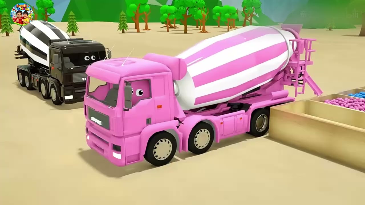 Cute Cartoon Trucks 🚛 | Funny Truck Cartoon Video for Kids 😍