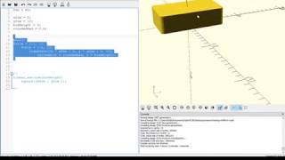 Famous OpenSCAD Stories  - Hull Rounded Boxes Wealth