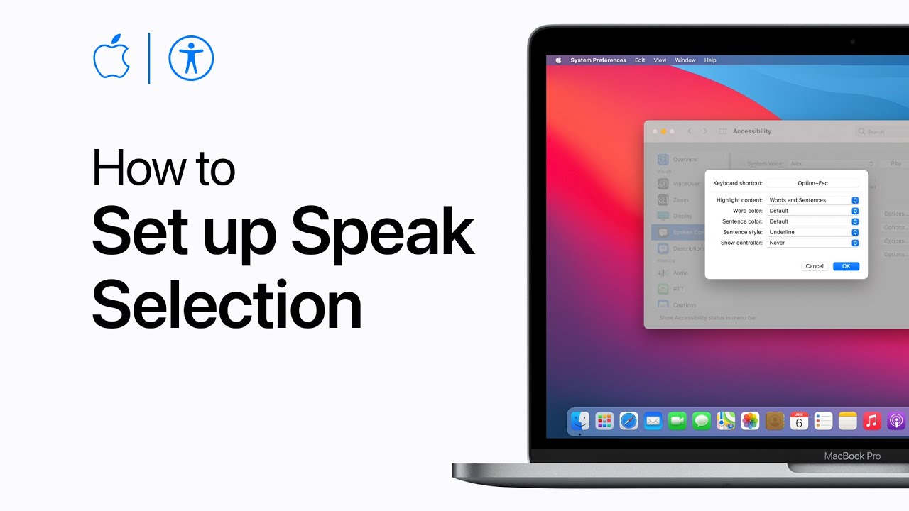 How to set up Speak Selection on Mac