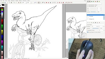 Drawing with a computer mouse