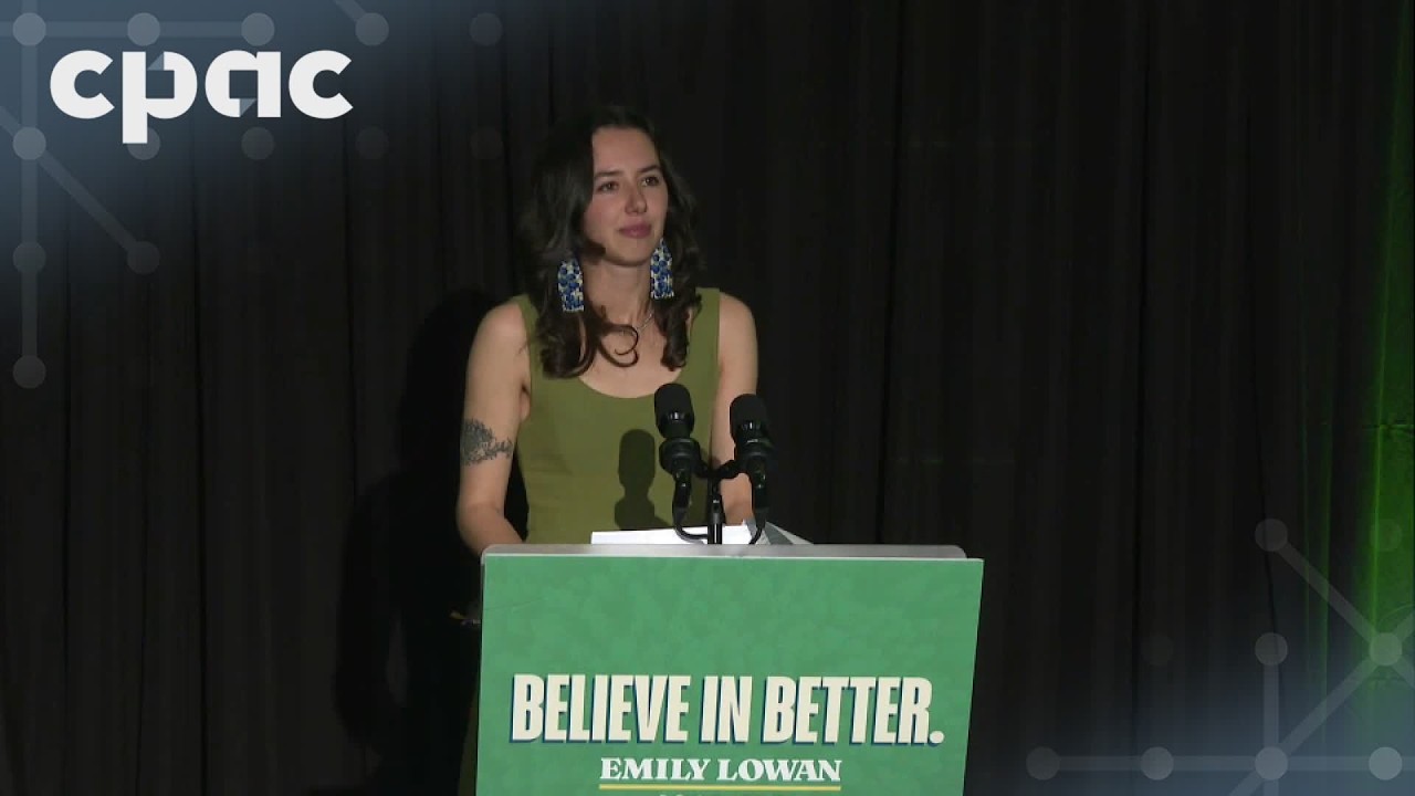 B.C. election: BC Green Party leader Emily Lowan addresses supporters – October 24, 2026