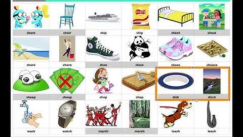 Speech with Jenn: Minimal Pairs sh/ch