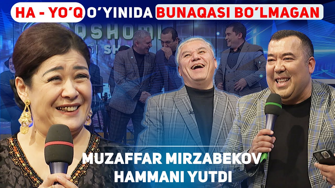 HA YO'Q O'YINI ESINGIZDAMI? JONLI EFIRDA HAMMA YUTKAZDI