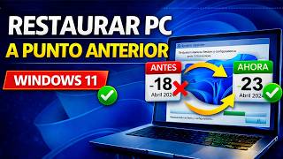 Como Restaurar mi PC a un Punto Anterior en Windows 11 🔥 (SIN PERDER ARCHIVOS) Como Restaurar mi PC a un Punto Anterior en Windows 11 🔥 (SIN PERDER ARCHIVOS)
